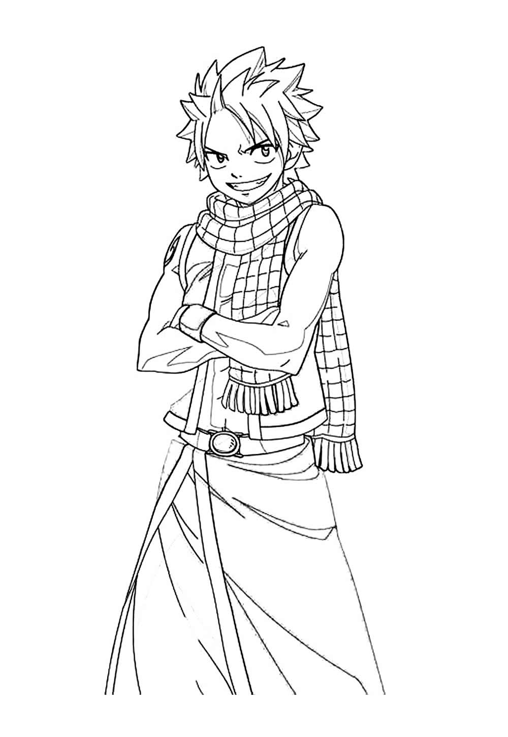 Desenho de Fairy Tail para colorir