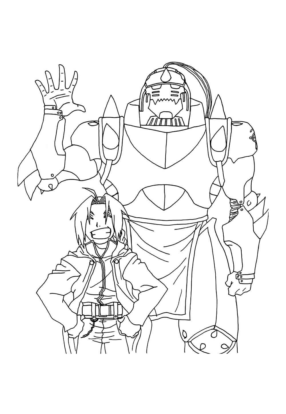 Desenho de Fullmetal Alchemist em PDF