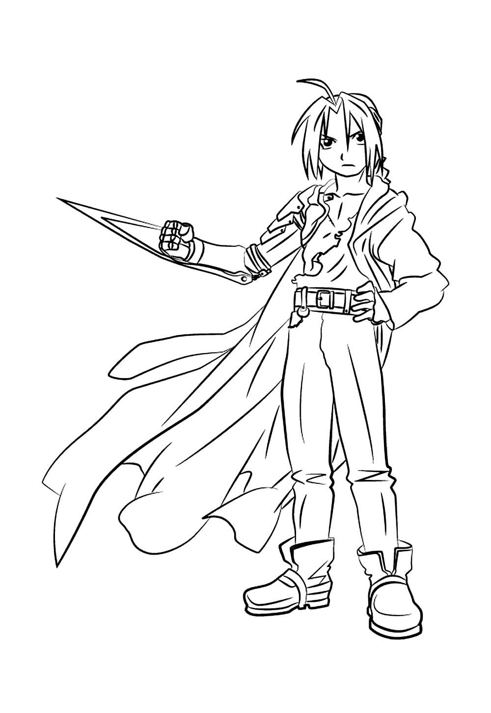 Desenho de Fullmetal Alchemist para colorir