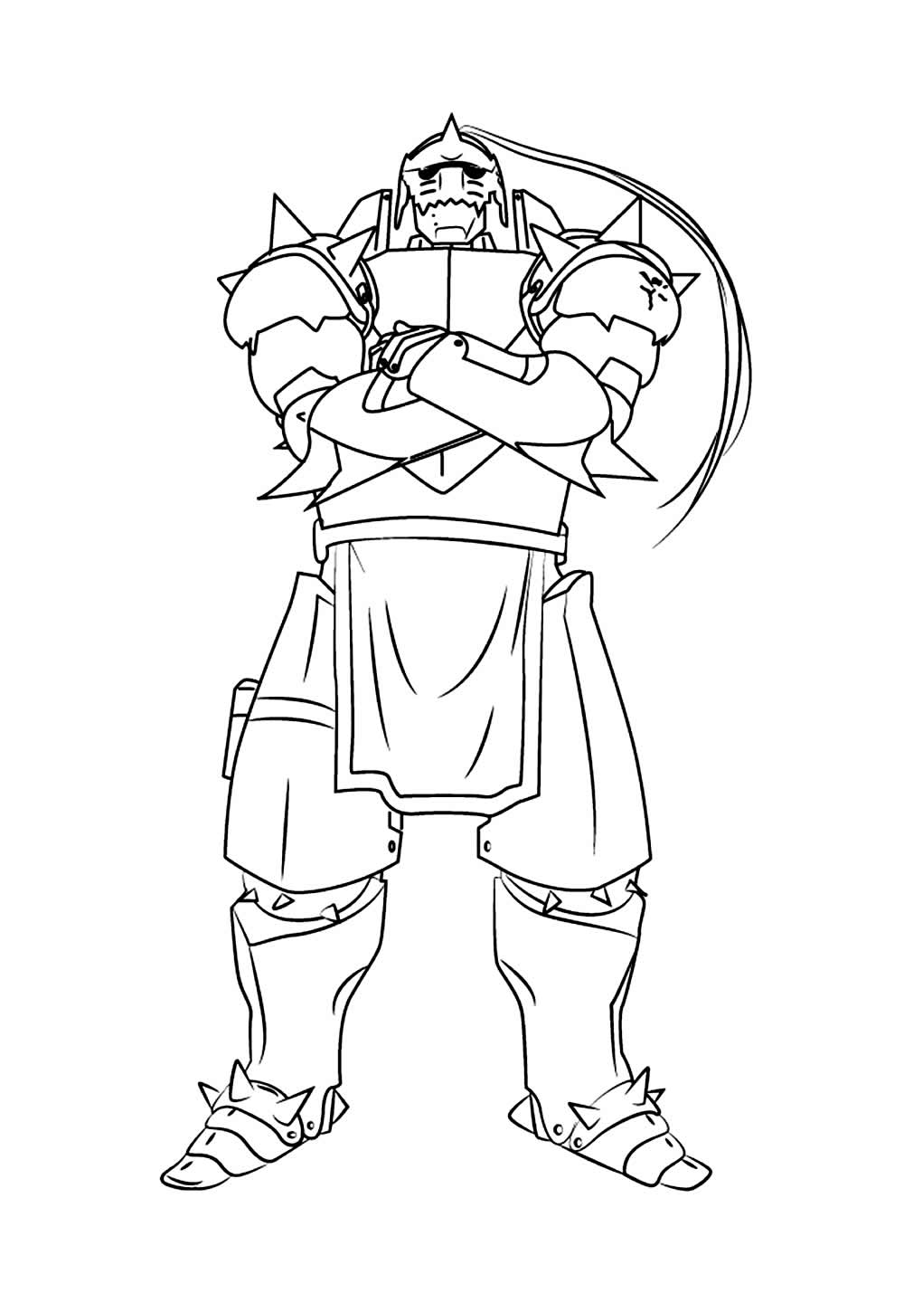 Desenhos de Fullmetal Alchemist para pintar