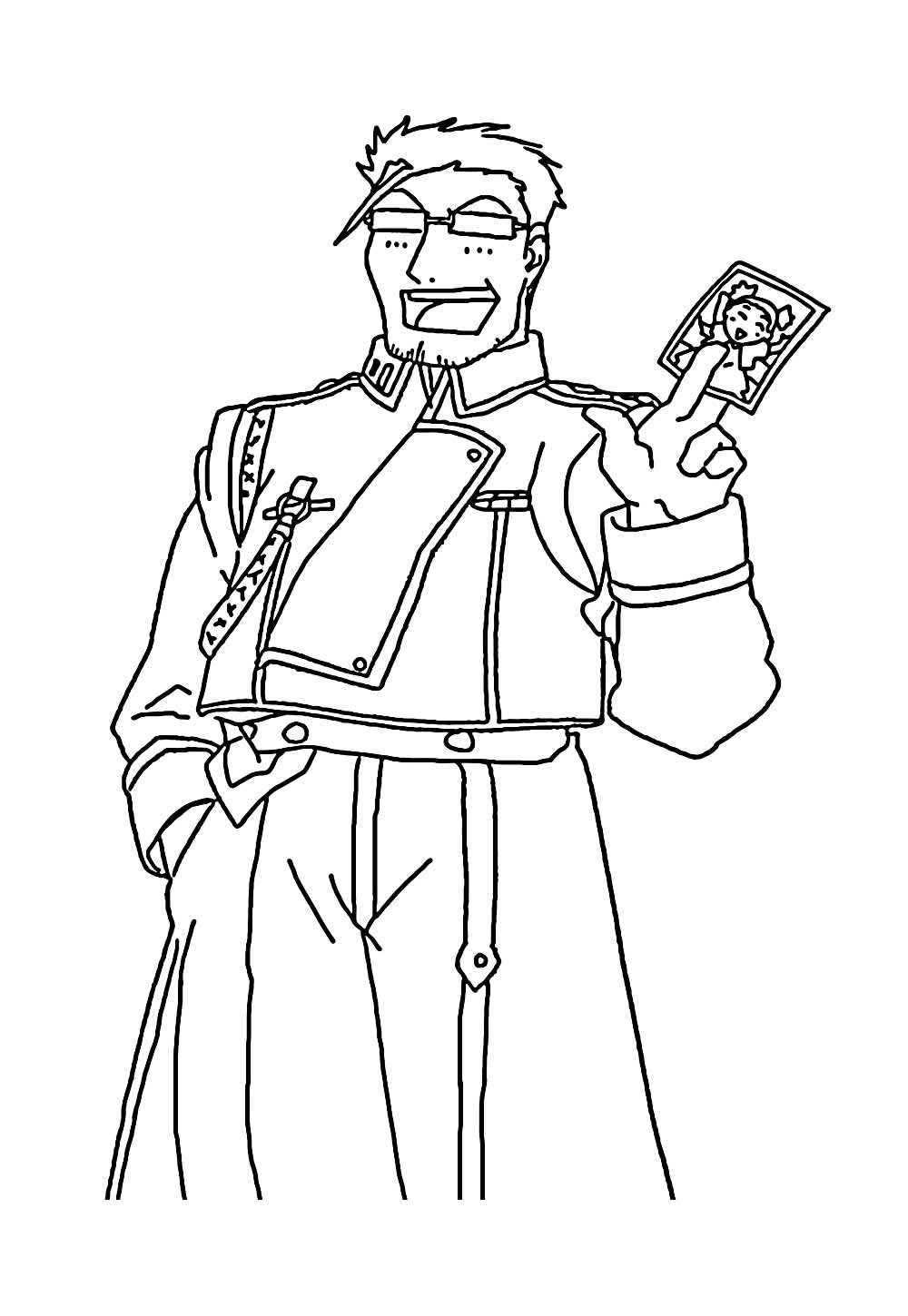 Desenho de Fullmetal Alchemist para colorir