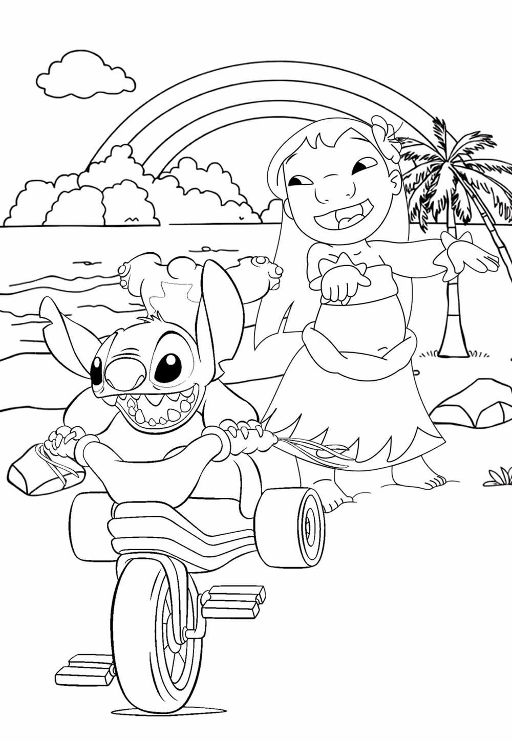 Lilo e Stitch para colorir