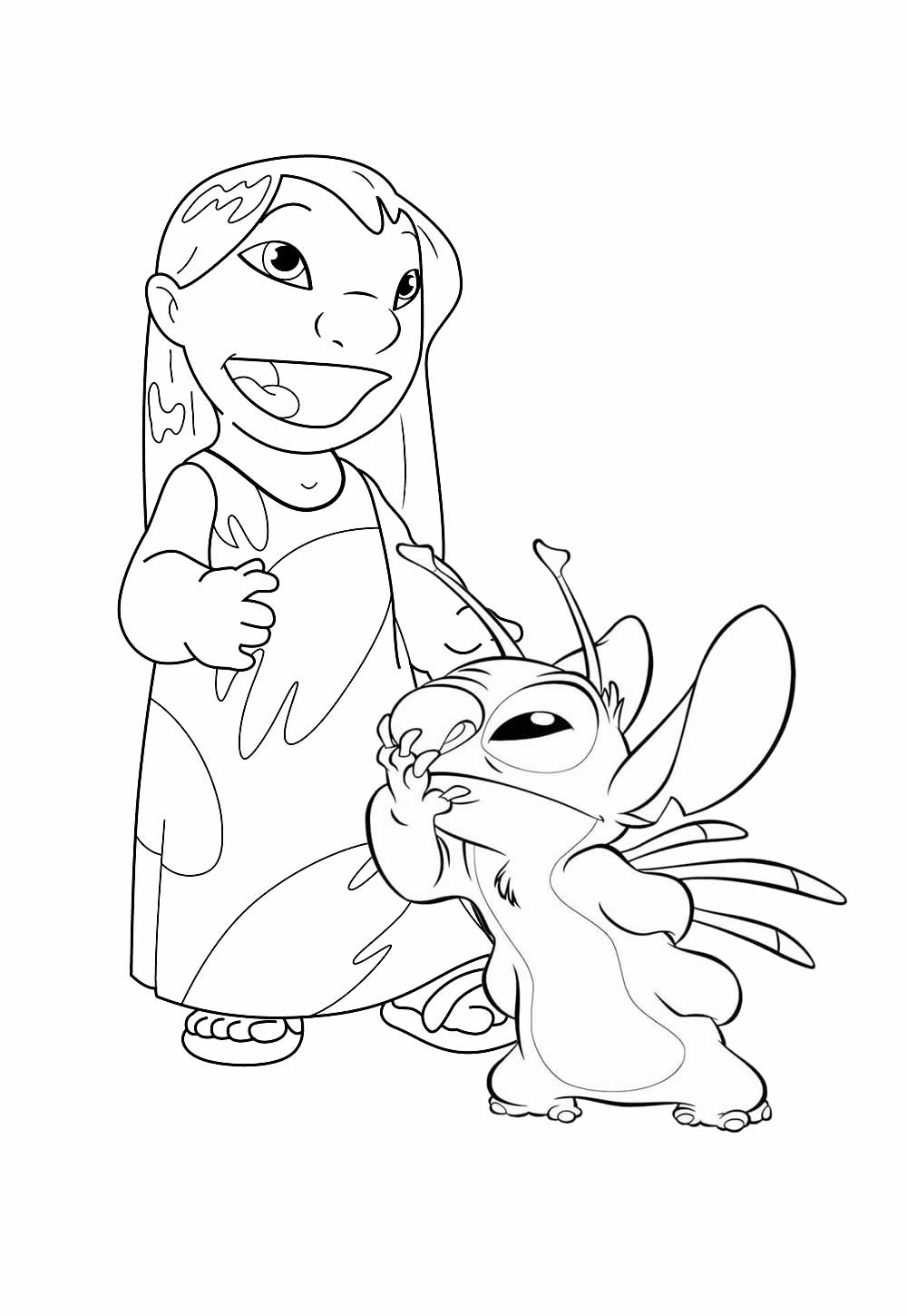 Lilo e Stitch para colorir