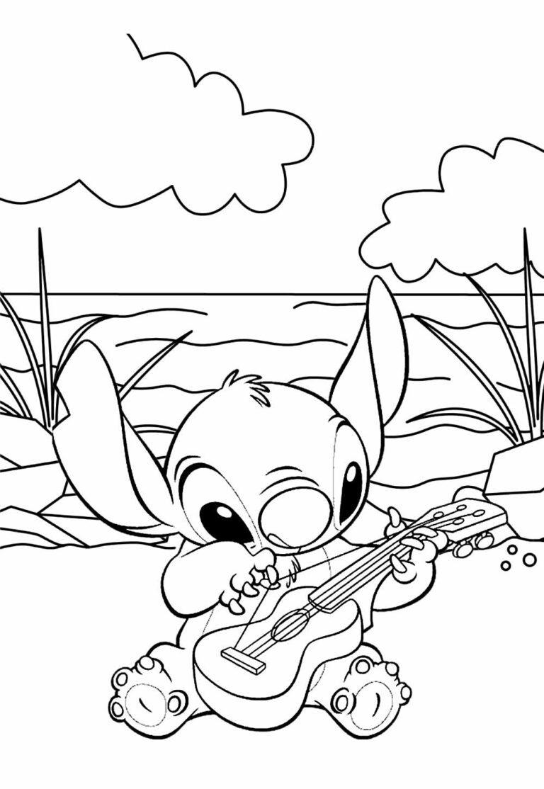 Desenhos de Lilo e Stitch para Colorir e Pintar - Tudo Para Colorir