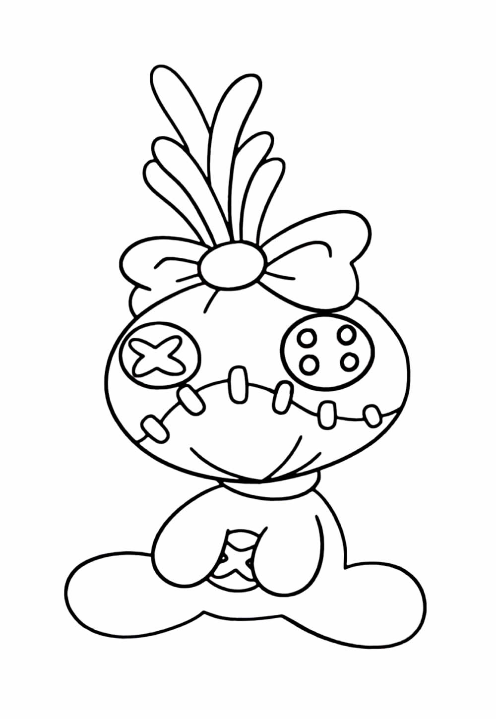 Página para colorir de Lilo e Stitch