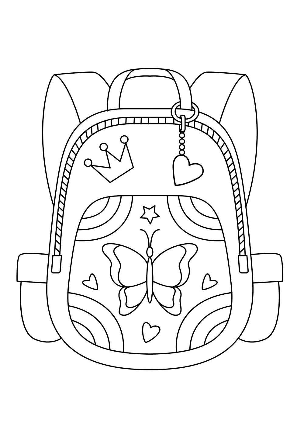 Desenhos de Mochila para imprimir
