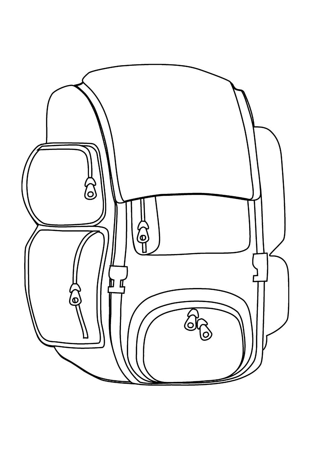 Desenhos de Mochila para colorir