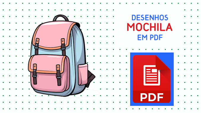 Desenhos de Mochila em PDF