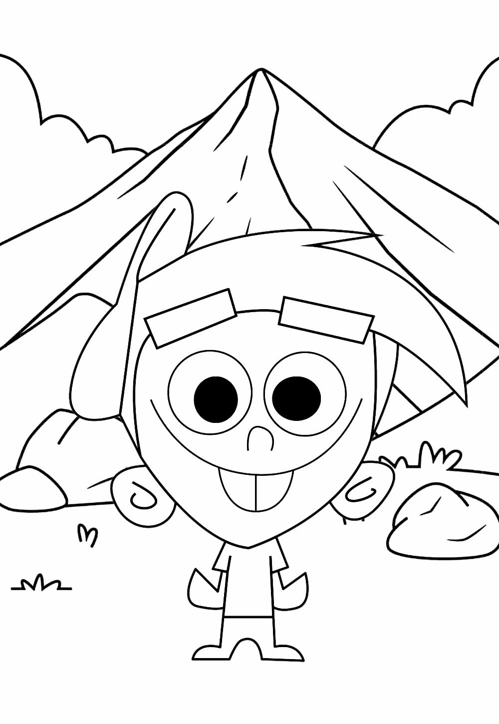 Desenho dos Padrinhos Mágicos para colorir