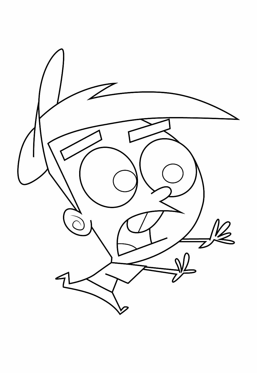 Os Padrinhos Mágicos para colorir