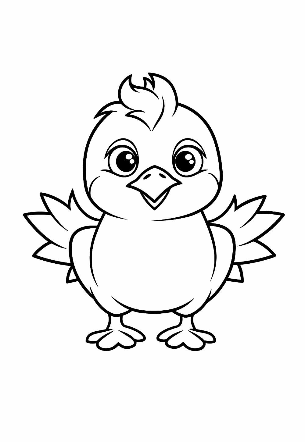 Desenho de Pintinho para Colorir