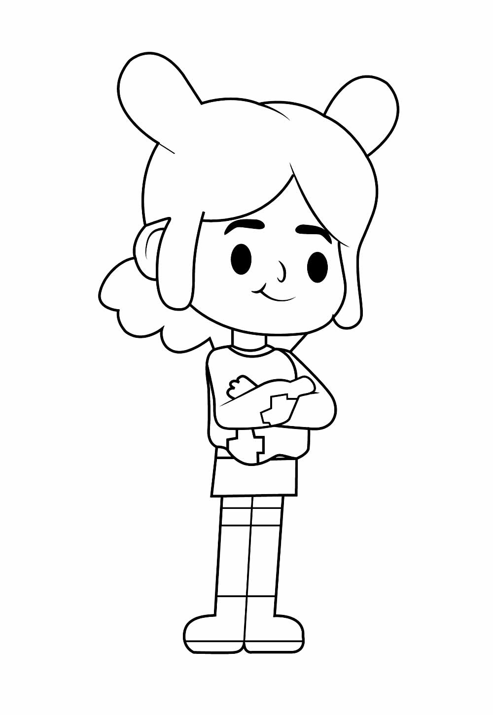 Desenho de Toca Life para pintar