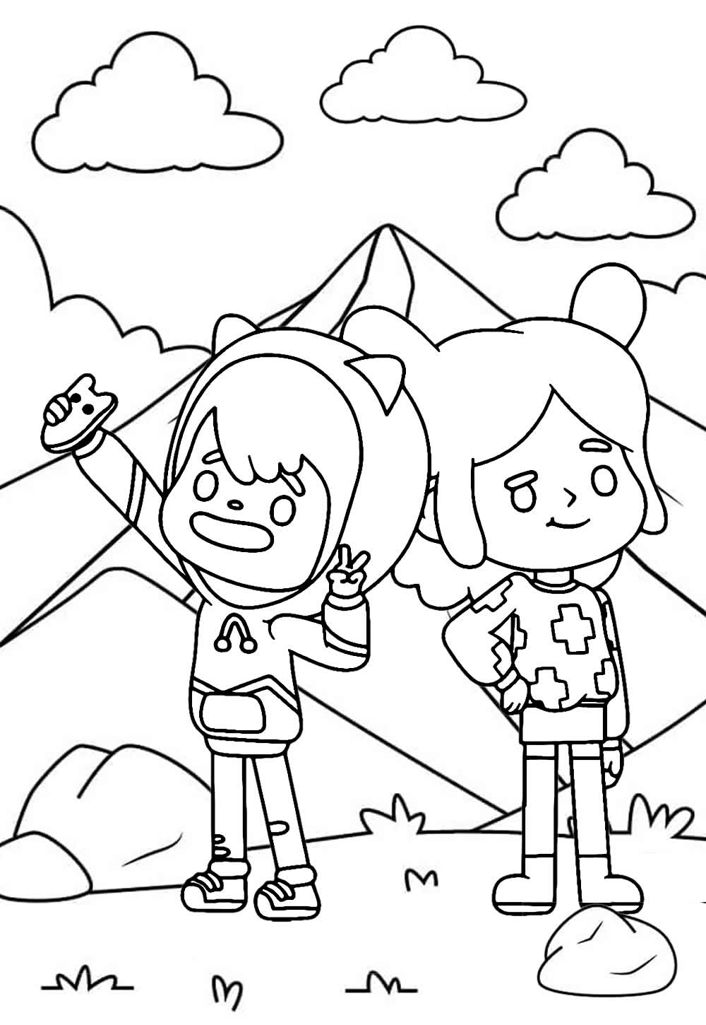 Desenho de Toca Life para colorir