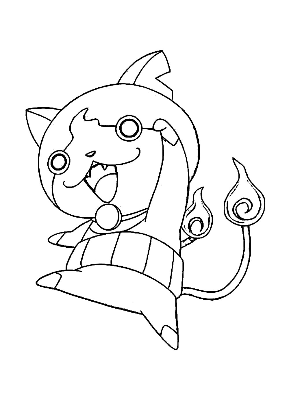 Desenho de Yo-Kai Watch para pintar