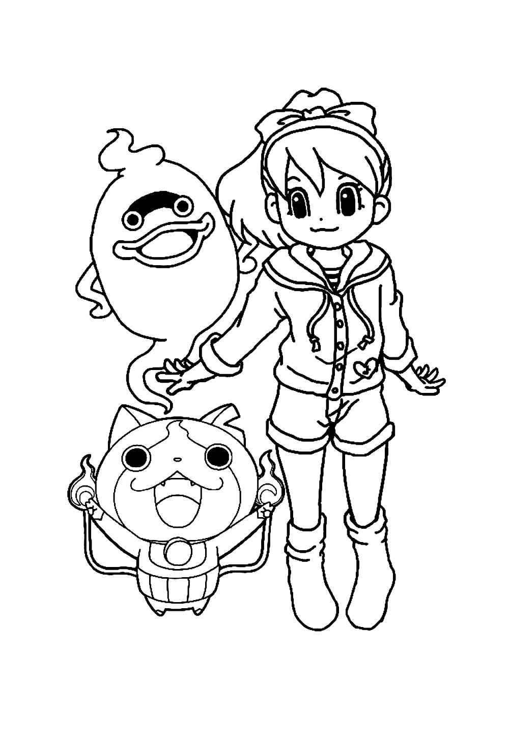 Desenhos de Yo-Kai Watch para pintar