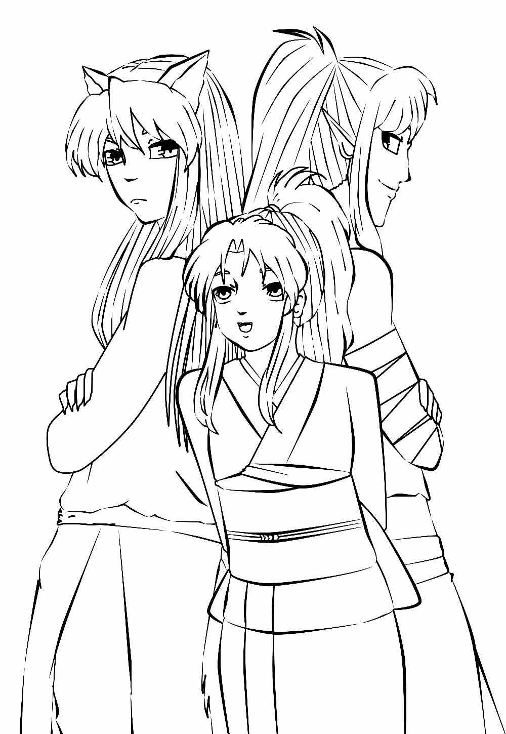 Yu Yu Hakusho para colorir