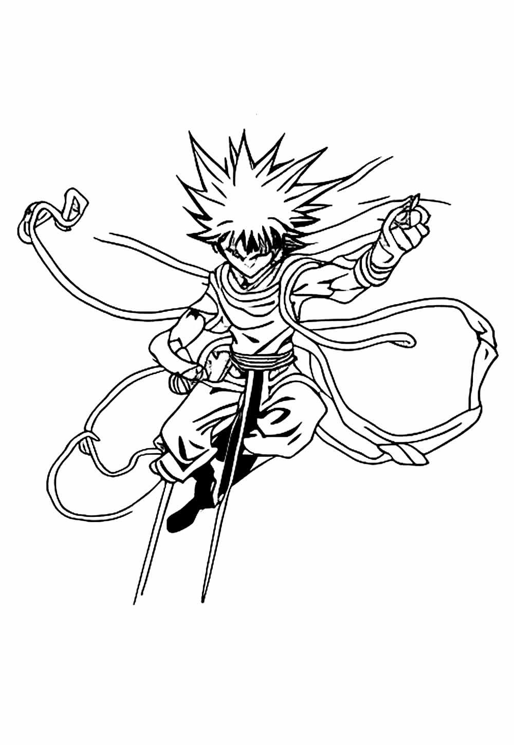 Yu Yu Hakusho para imprimir e pintar