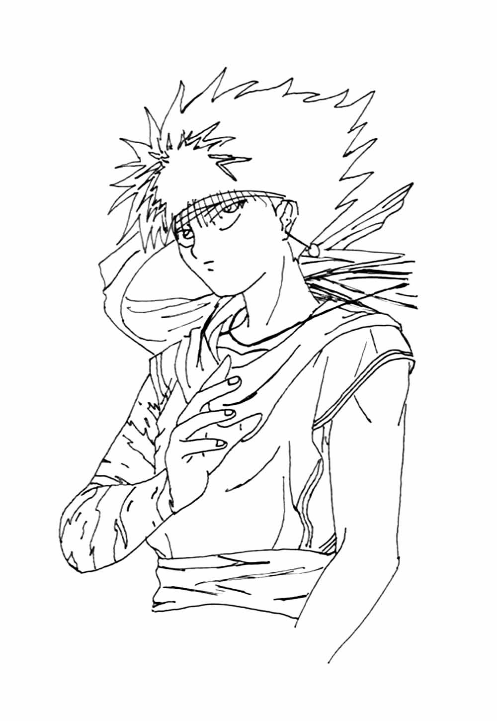 Yu Yu Hakusho para imprimir e colorir