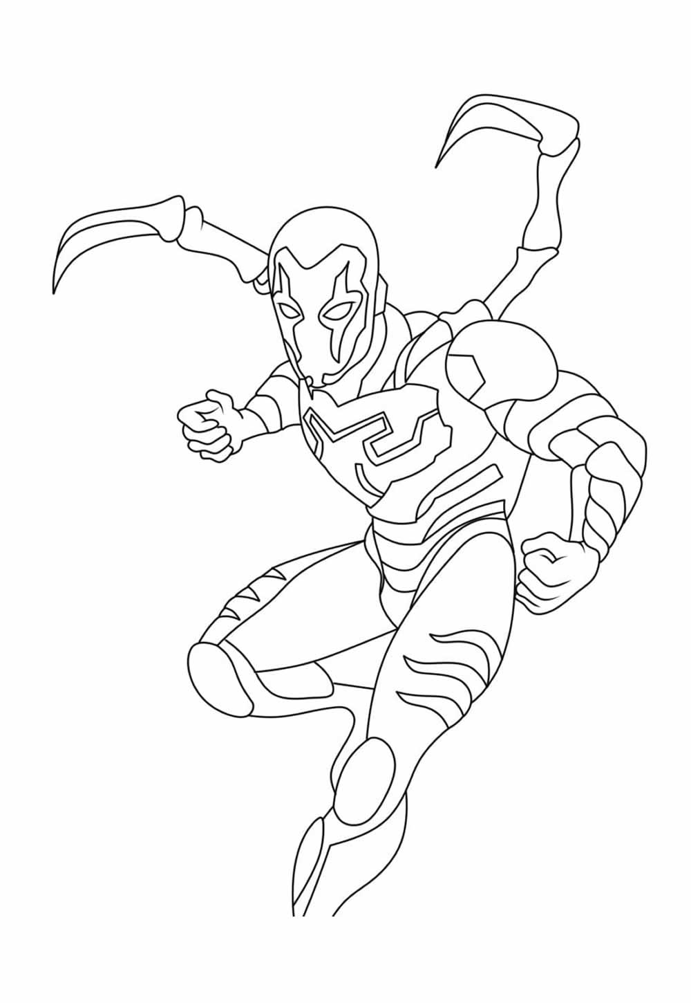 Desenhos do Besouro Azul para pintar