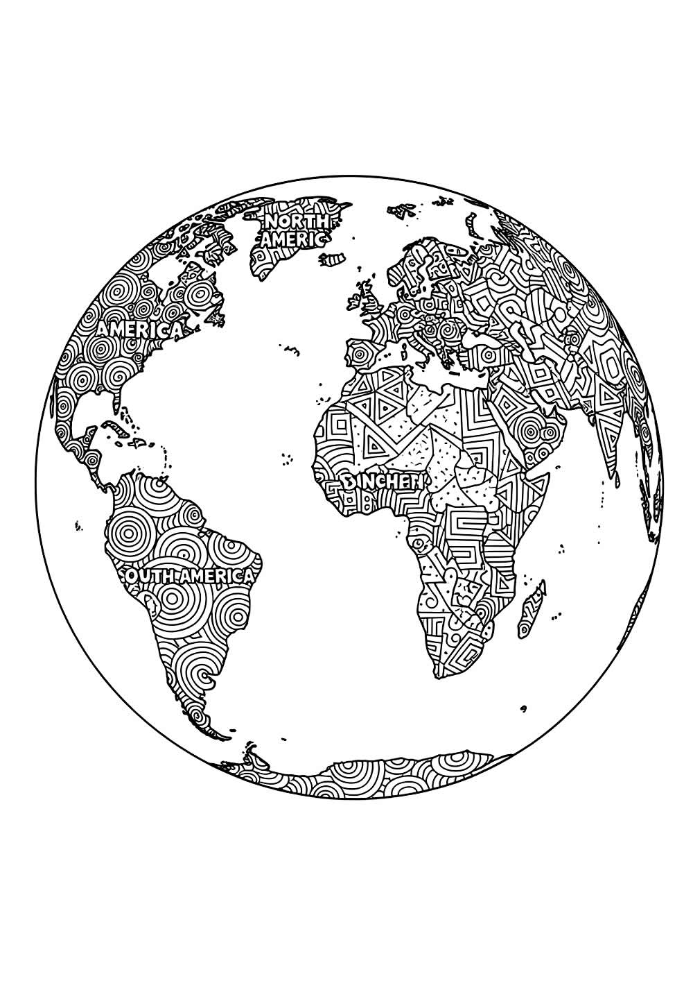 Desenho do Planeta Terra