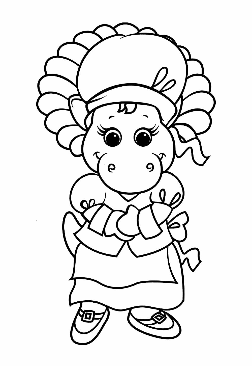 Barney e Seus Amigos - Desenho para pintar