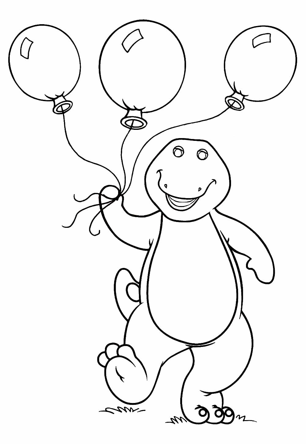 Desenhos Barney e Seus Amigos Pintar