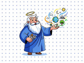 Desenhos de Deus Criando o Mundo para colorir