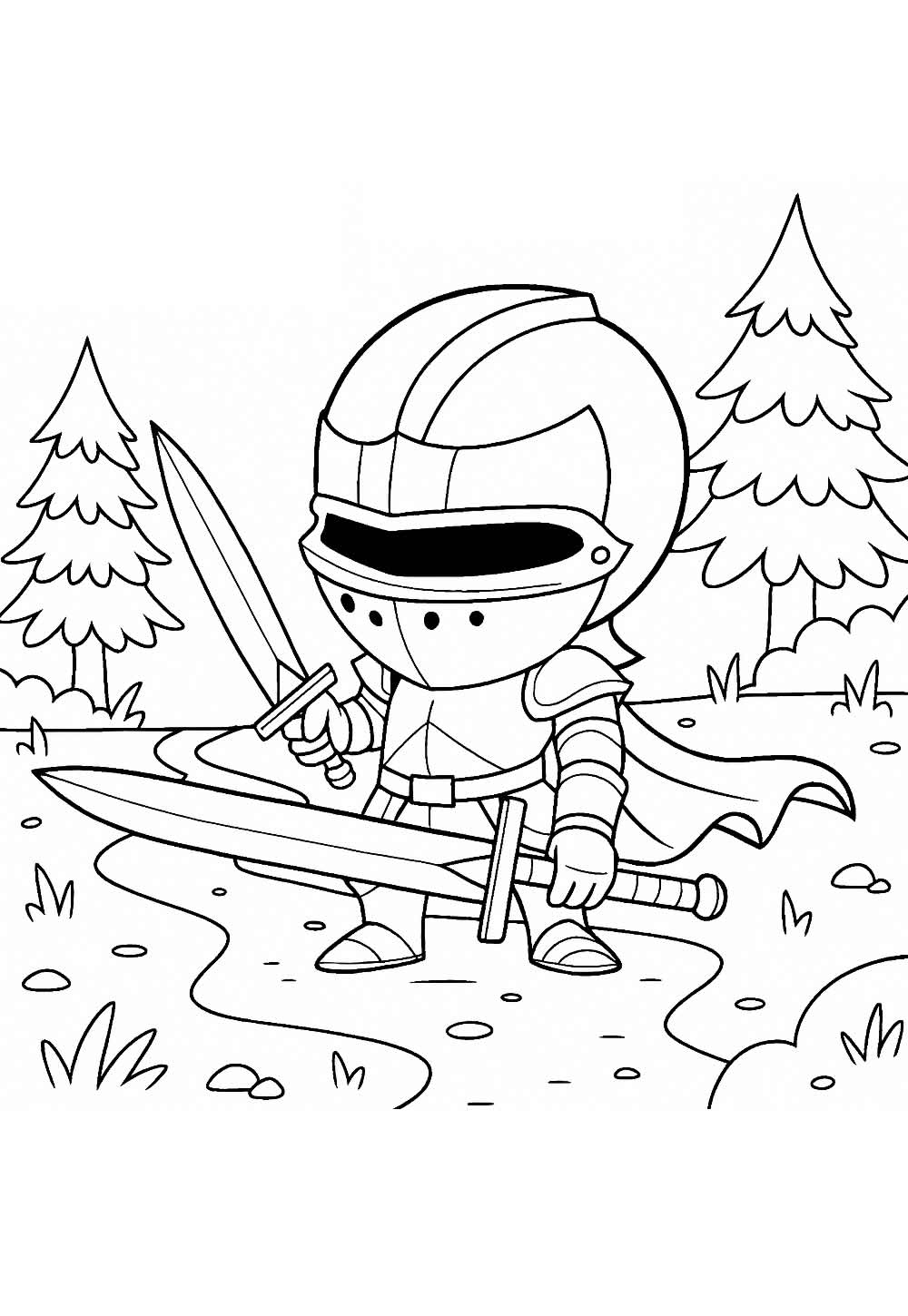 Desenho de Cavaleiro