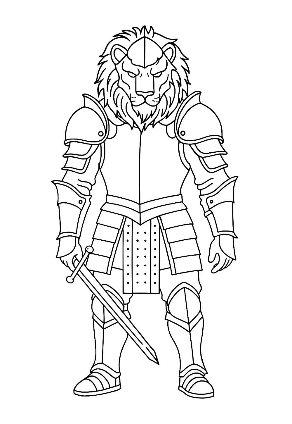 Desenho de Cavaleiro para imprimir