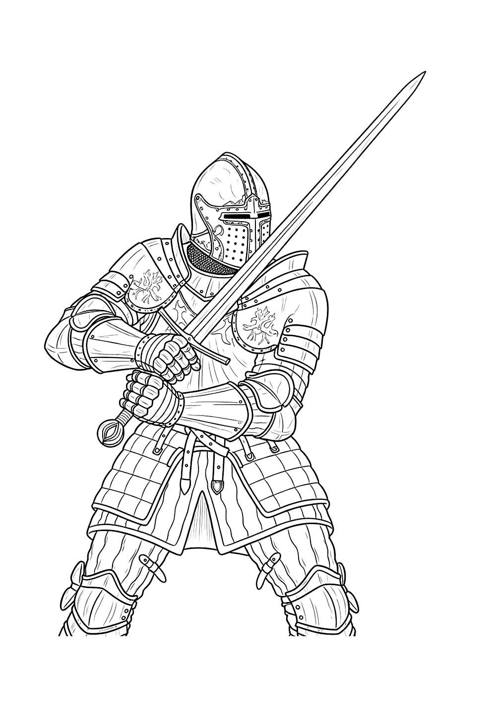 Cavaleiro para pintar