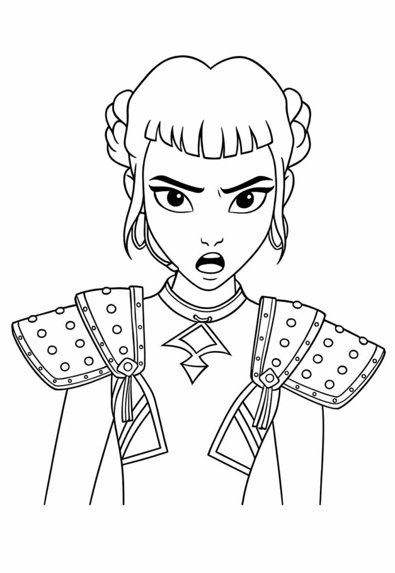 Desenhos das Guerreiras do K-Pop para Colorir e Pintar - Tudo Para Colorir
