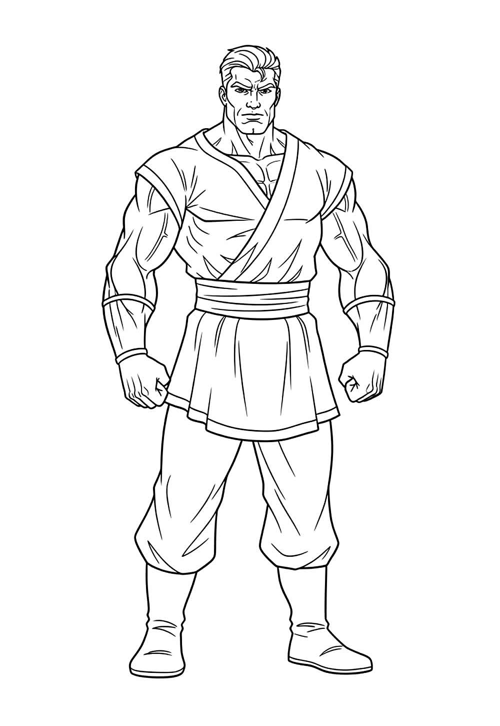 Homem Forte para colorir