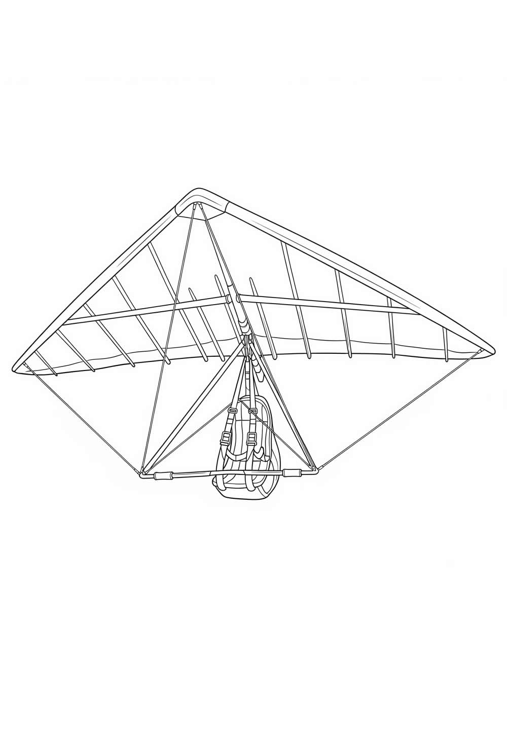 Desenhos de Asa Delta para pintar