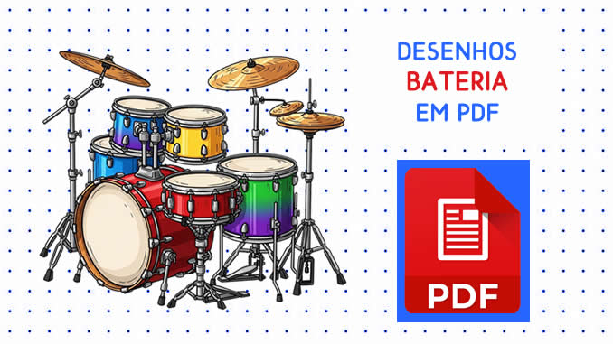 Desenhos de Bateria em PDF