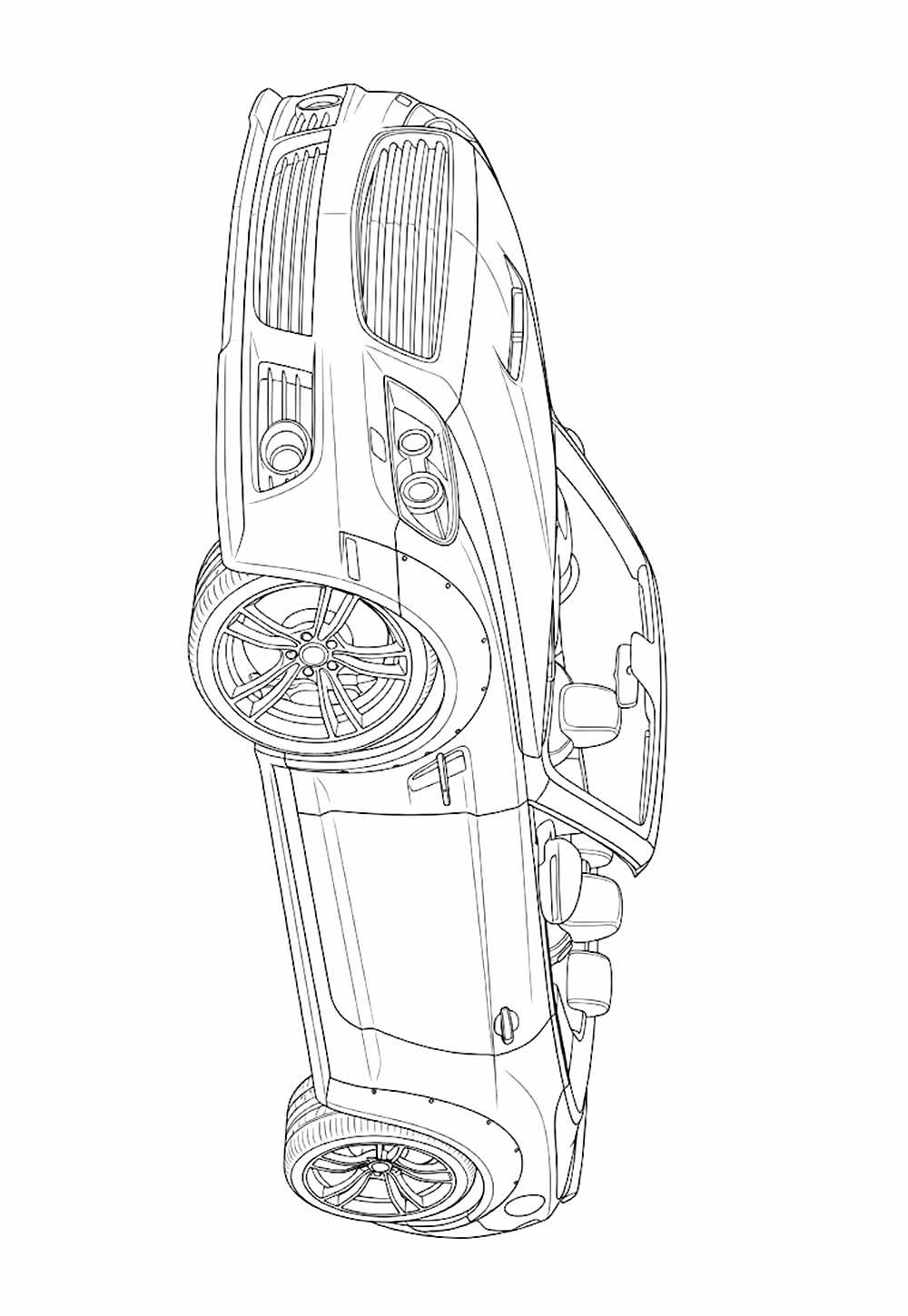 Desenho Grande de Carro para colorir