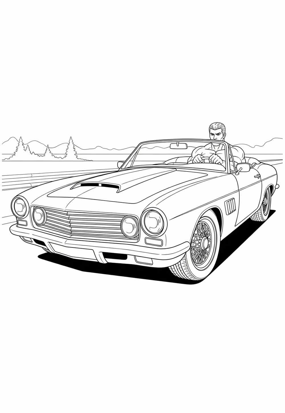 Desenho de Carro para colorir