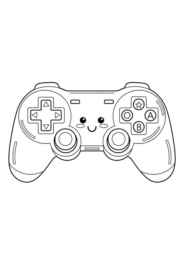 Desenhos de Controle de Videogame para Colorir e Pintar - Tudo Para Colorir