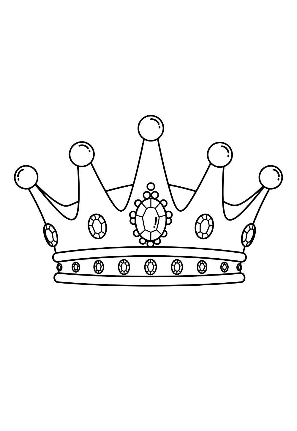 Desenho de Coroa para pintar