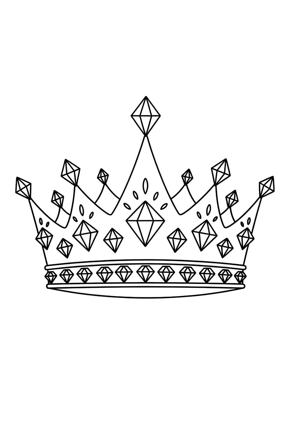 Desenho de Coroa para colorir