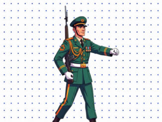 Desenhos de Desfile Militar para colorir