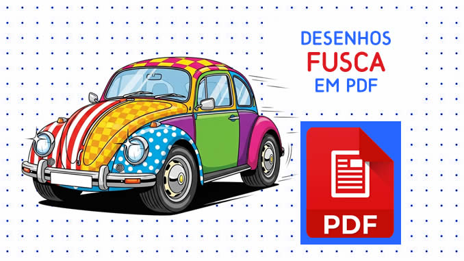 Desenhos de Fusca em PDF