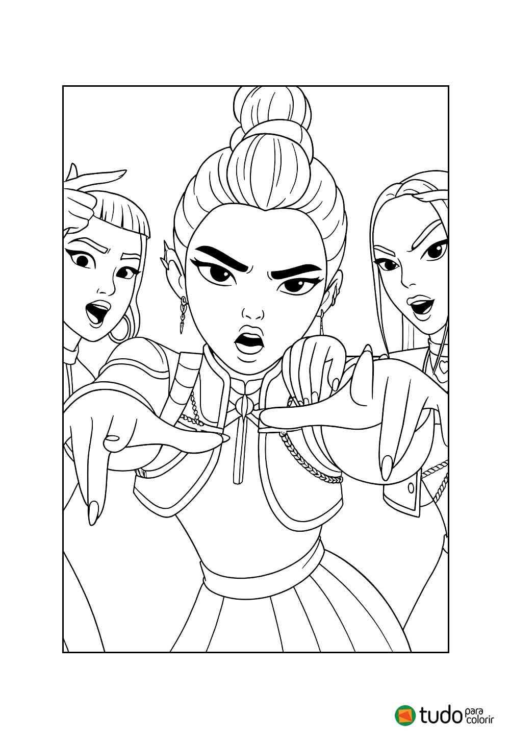 Desenhos de Guerreiras do K-Pop