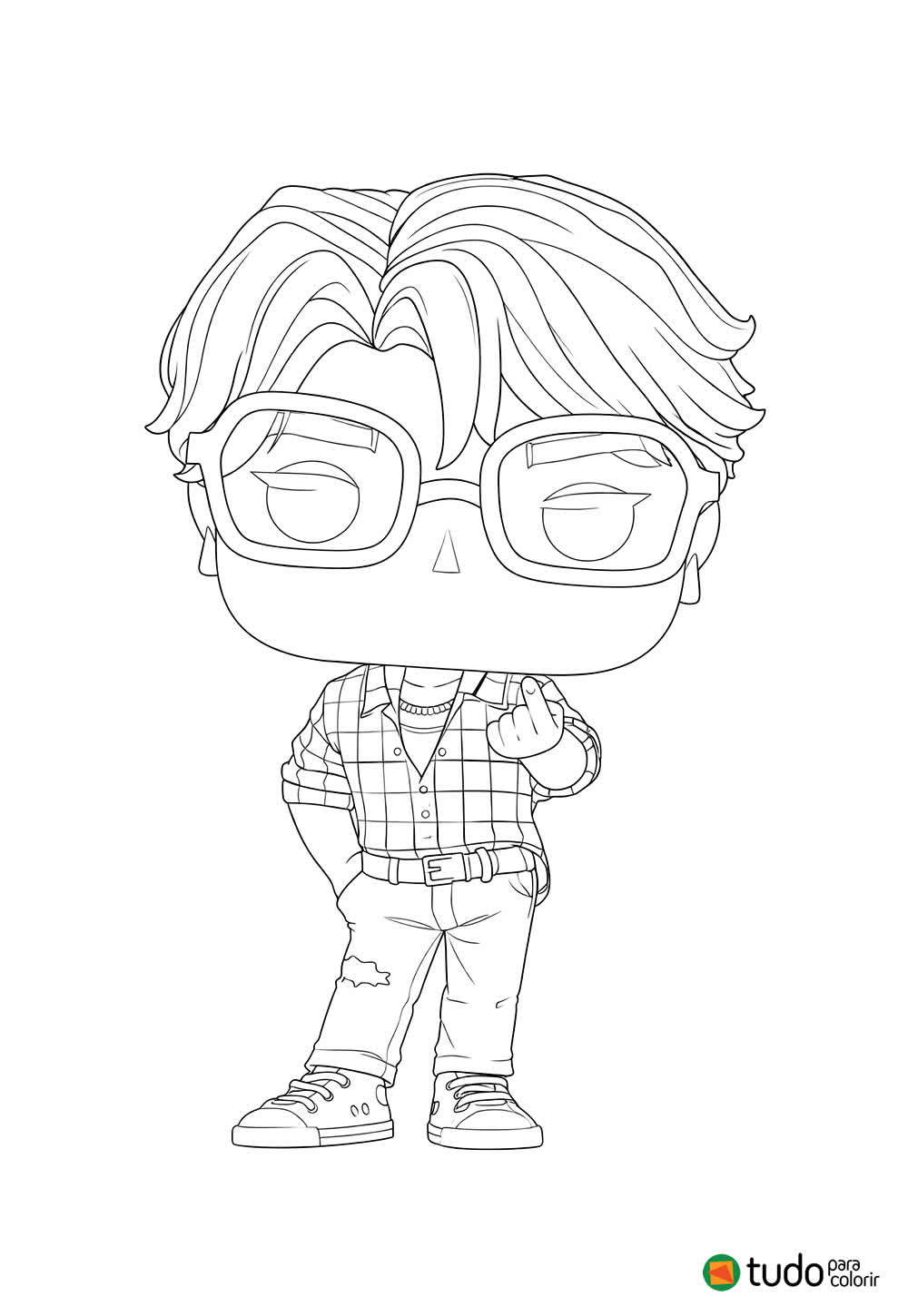 Desenhos de Guerreiras do K-Pop para colorir