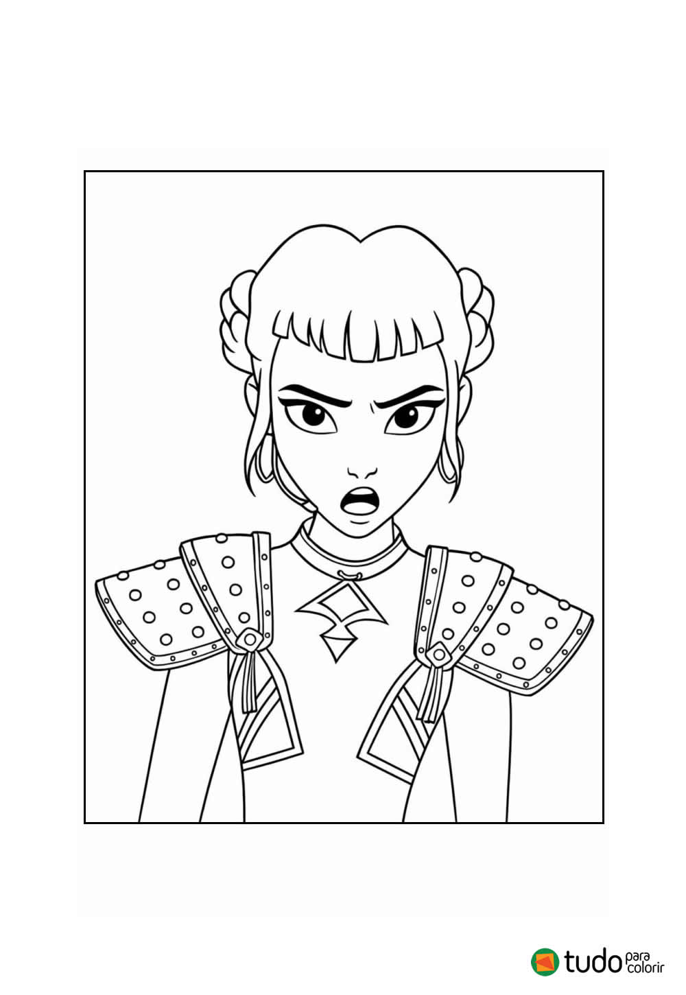 Desenhos de Guerreiras do K-Pop para colorir