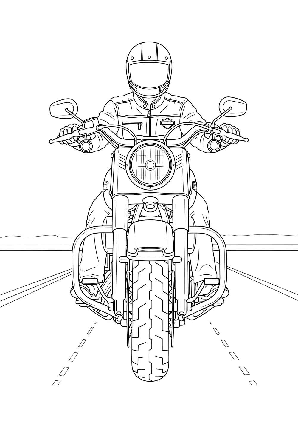 Harley-Davidson para pintar