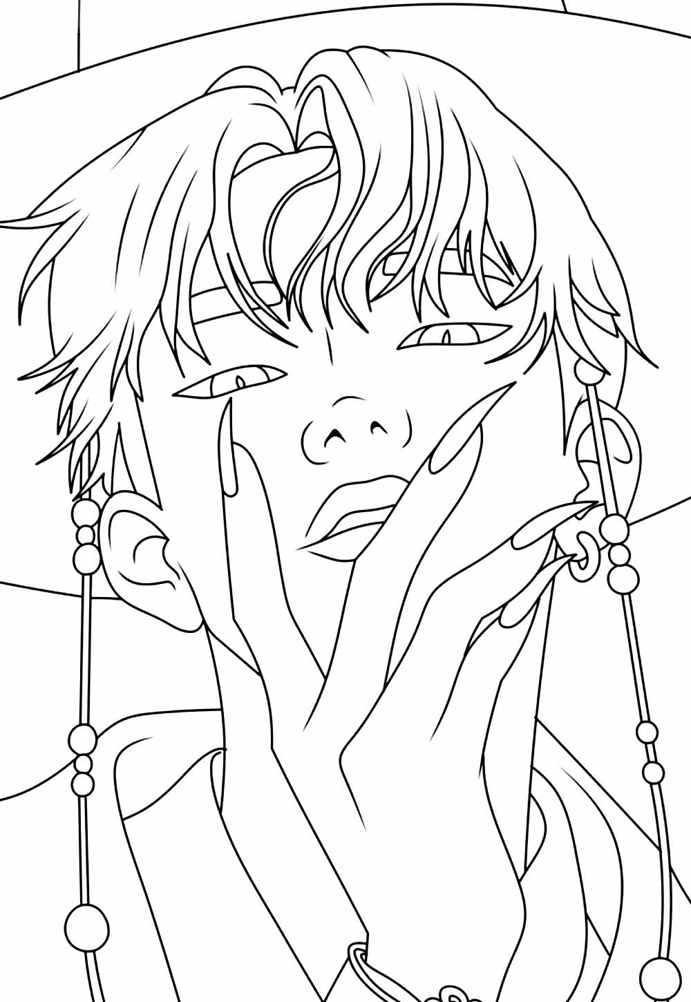 Desenho para Colorir dos Saja Boys