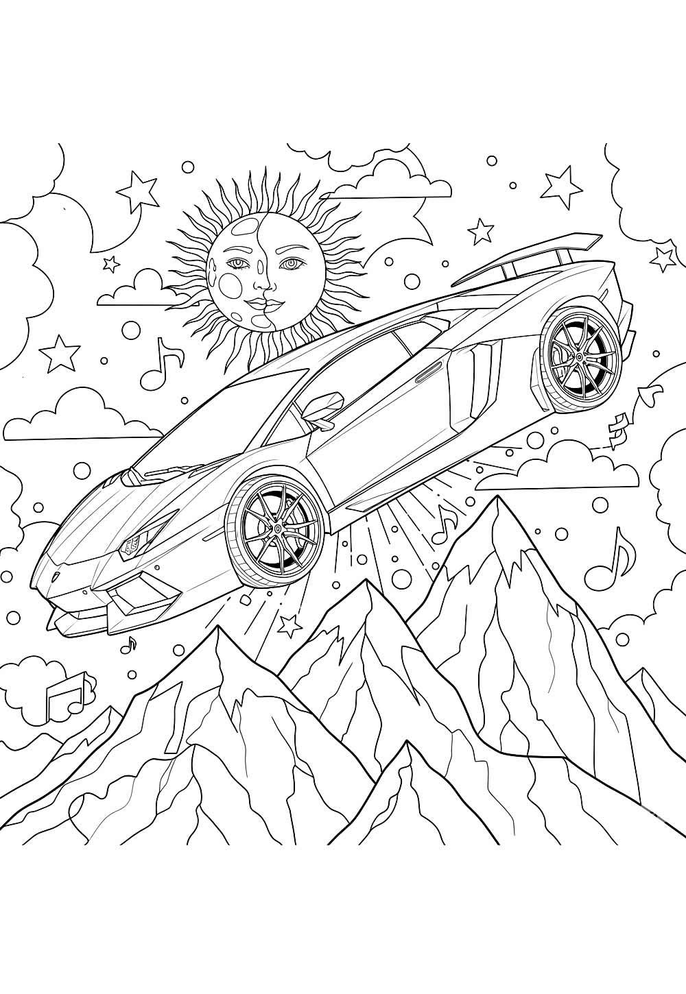 Desenho Criativo com Carro