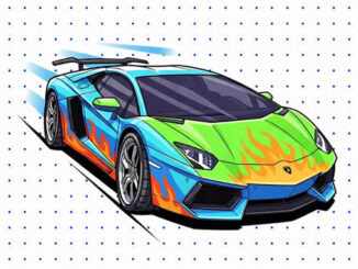 Desenhos de Lamborghini para colorir