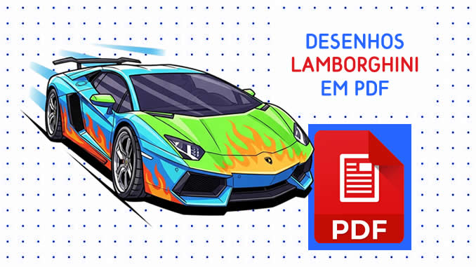 Desenhos de Lamborghini em PDF
