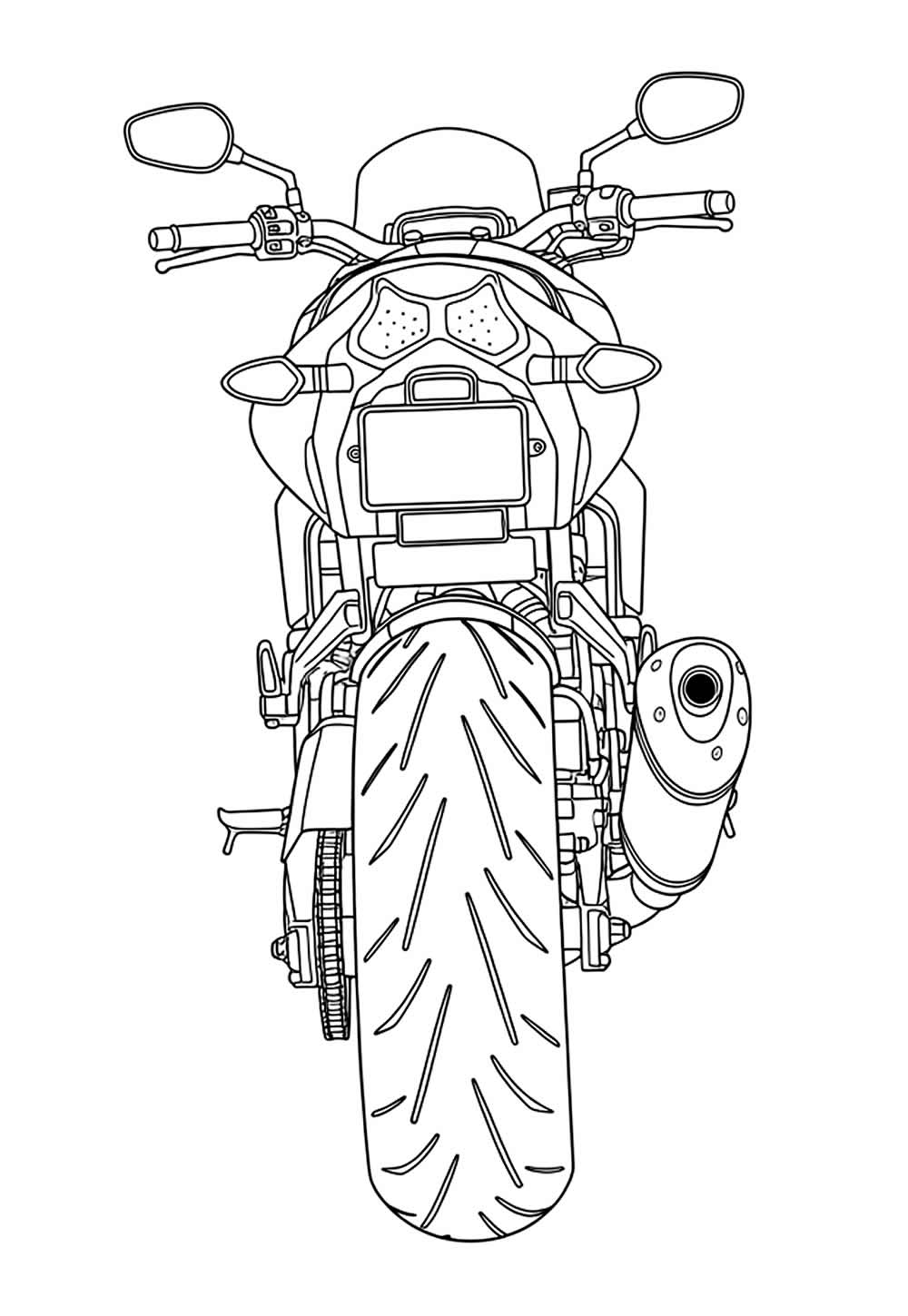 Desenho de Motocicleta